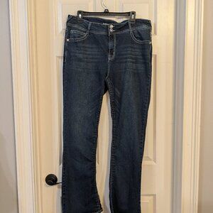 Wallflower Luscious Curvy Fit Boot Cut Jeans | Size 17 Junior | Insta Stretch De